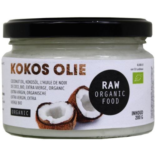 Kokosolie Virgin Bio (200 gr) van Raw Organic Food kopen | De Notenshop