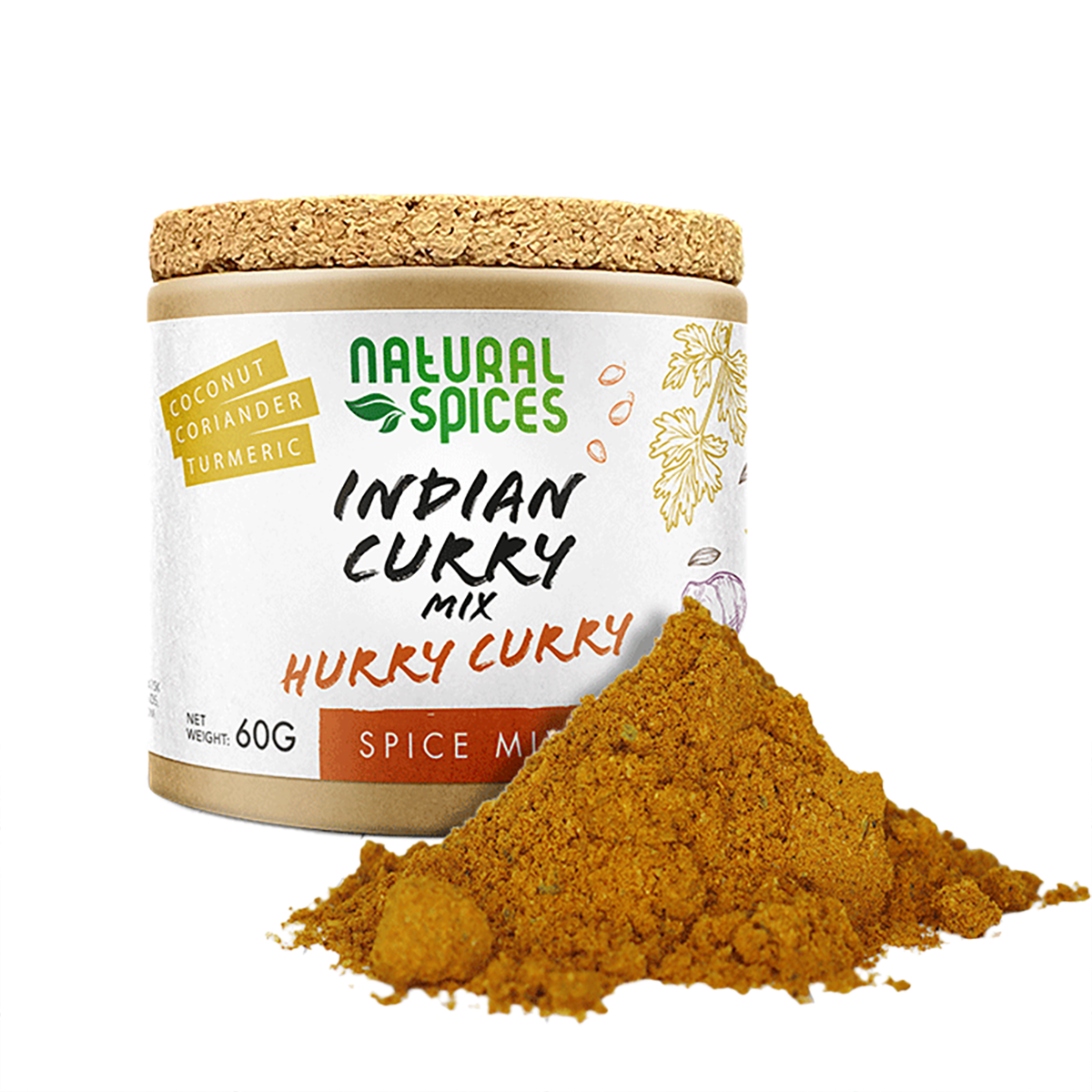 Natural Spices Indian Curry Mix (60 gram)