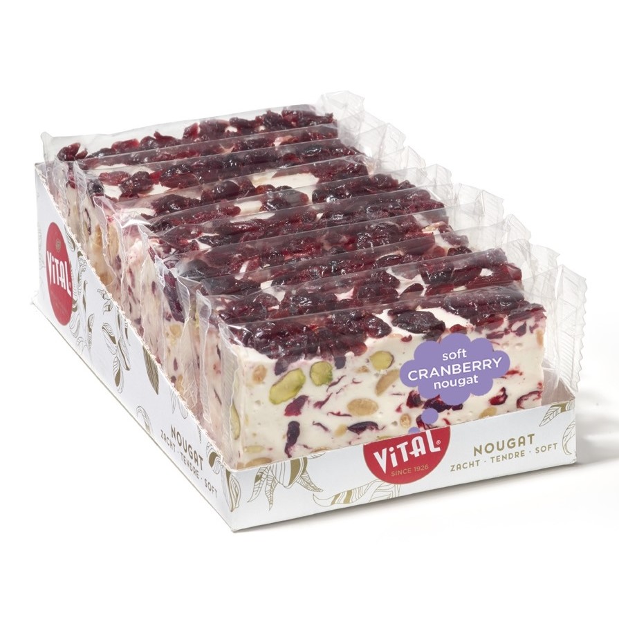 Vital Nougat Slice Cranberry (100 gram)