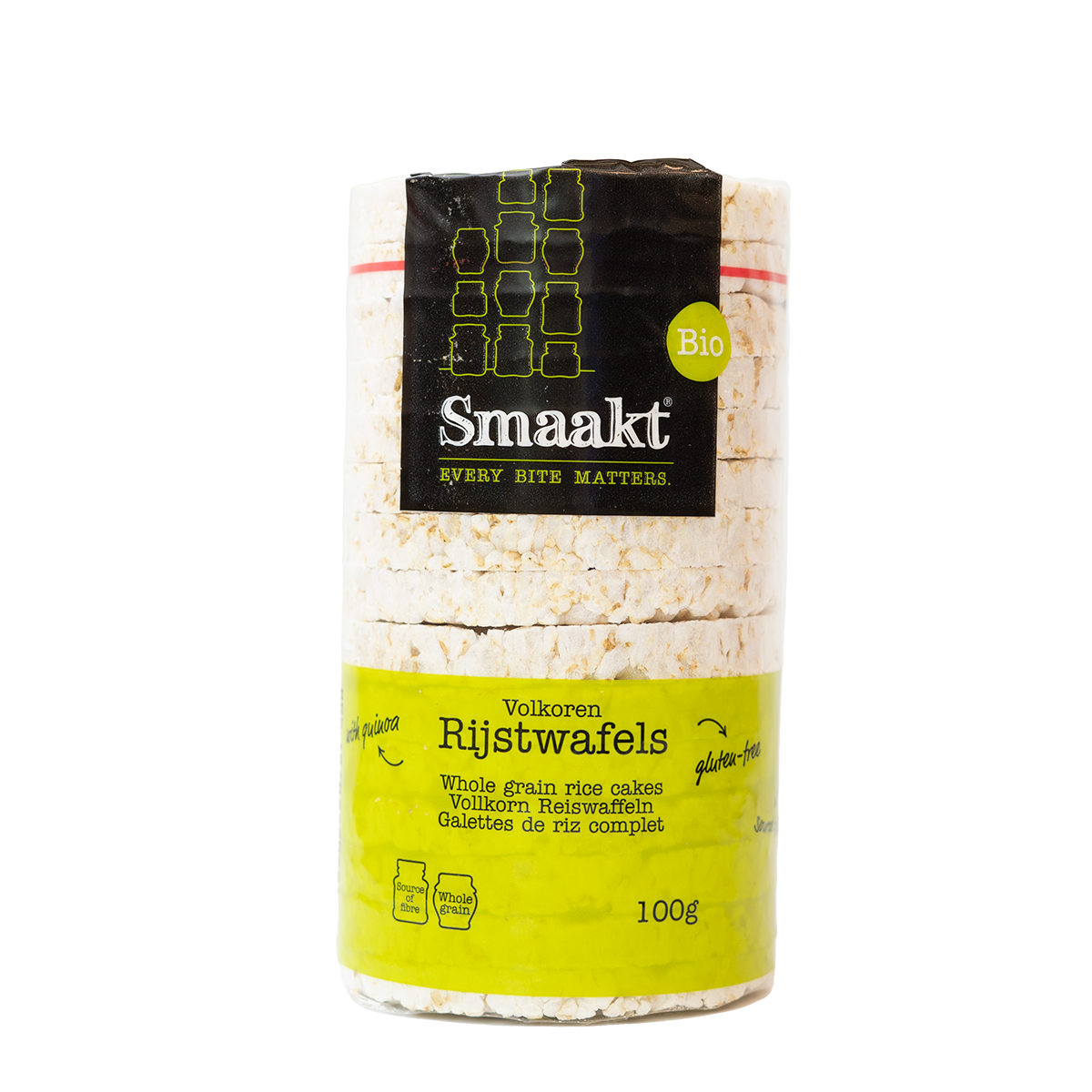 Smaakt Rijstwafels Volkoren Bio (100 gram)