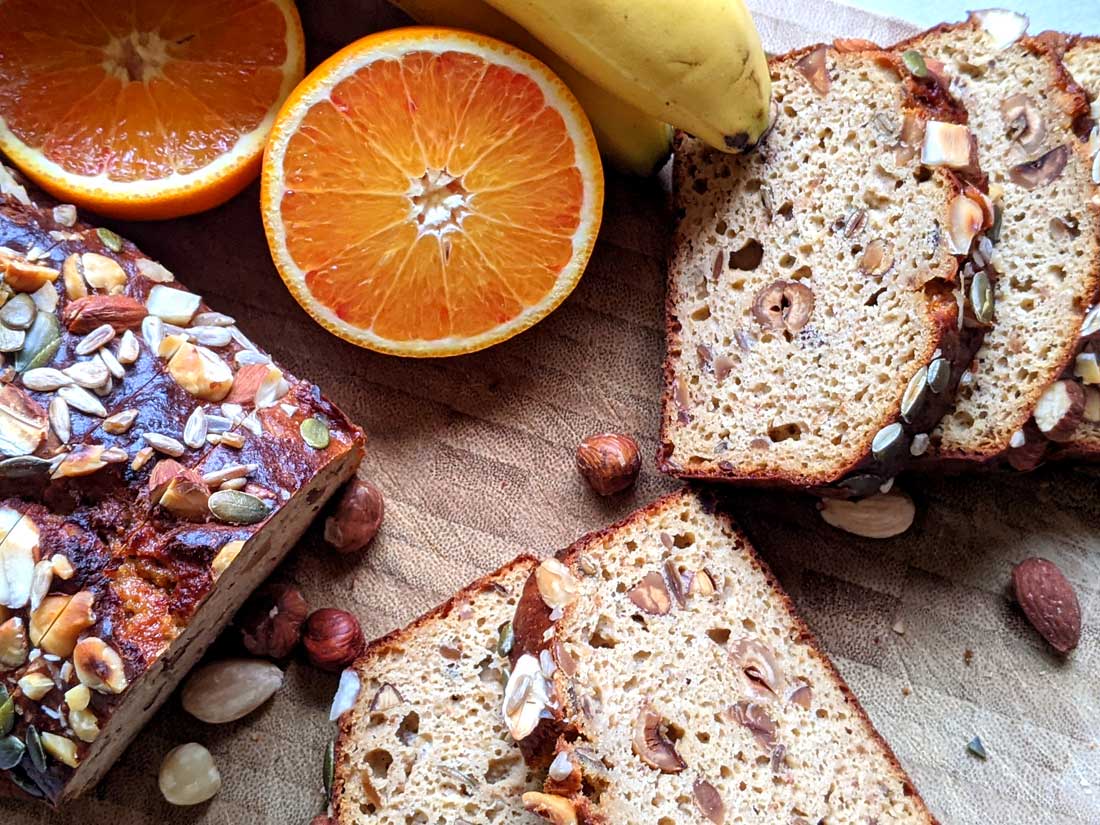 Noten-zaden Bananenbrood Recept | De Notenshop