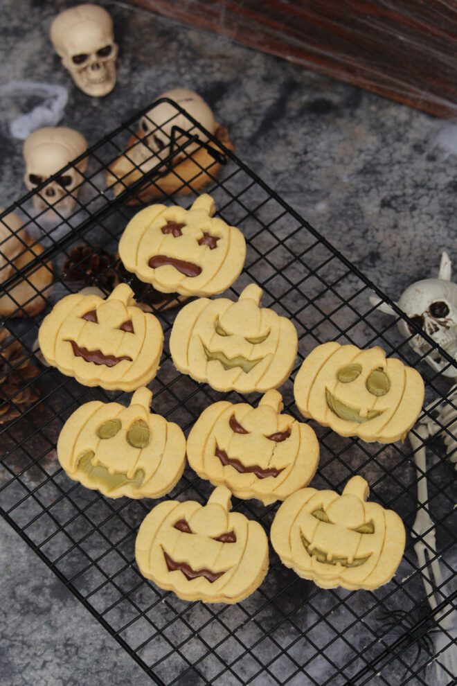 Halloween pompoen koekjes