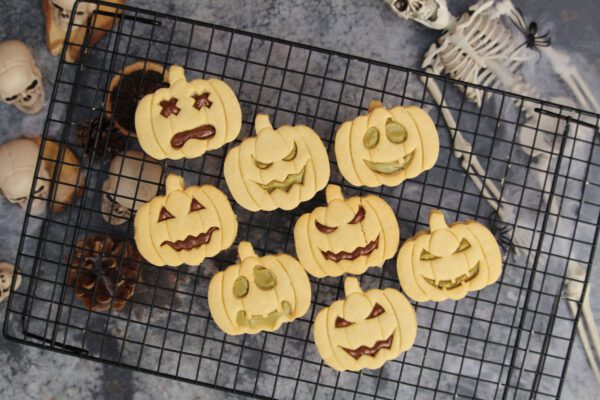 Halloween pompoen koekjes